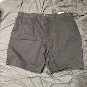 Big and Tall St. John's Bay Charcoal Flat Front Shorts